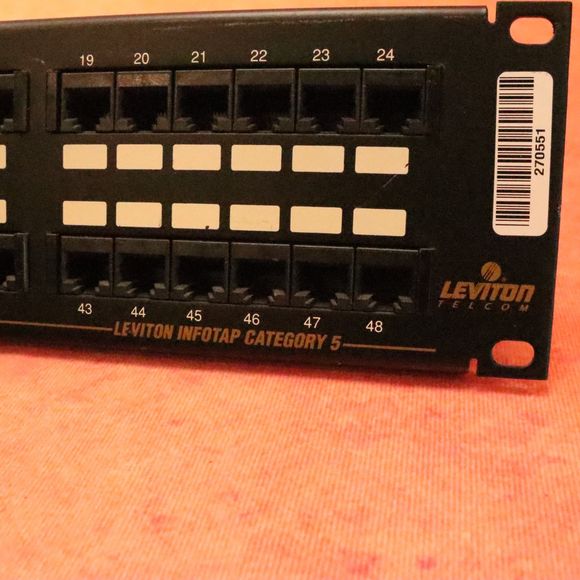 Liviton Telecom INFOTAP CATEGORY 5 Universal 48 PORT Patch Panel - Picture 7 of 9